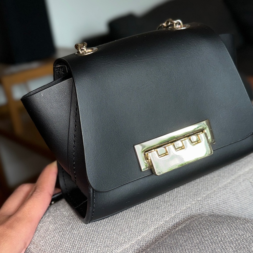 Mini Leather black Crossbody purse from Zac Posen